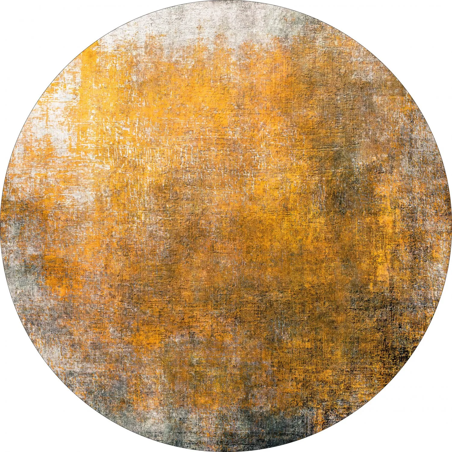 Rond vloerkleed - Lalin (geel)