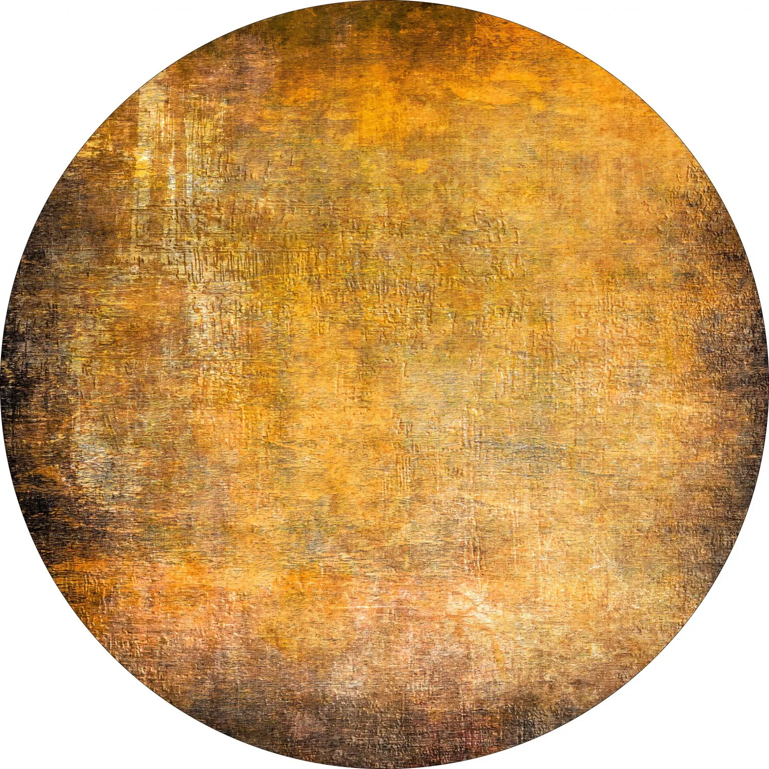 Rond vloerkleed - Minde (goud)
