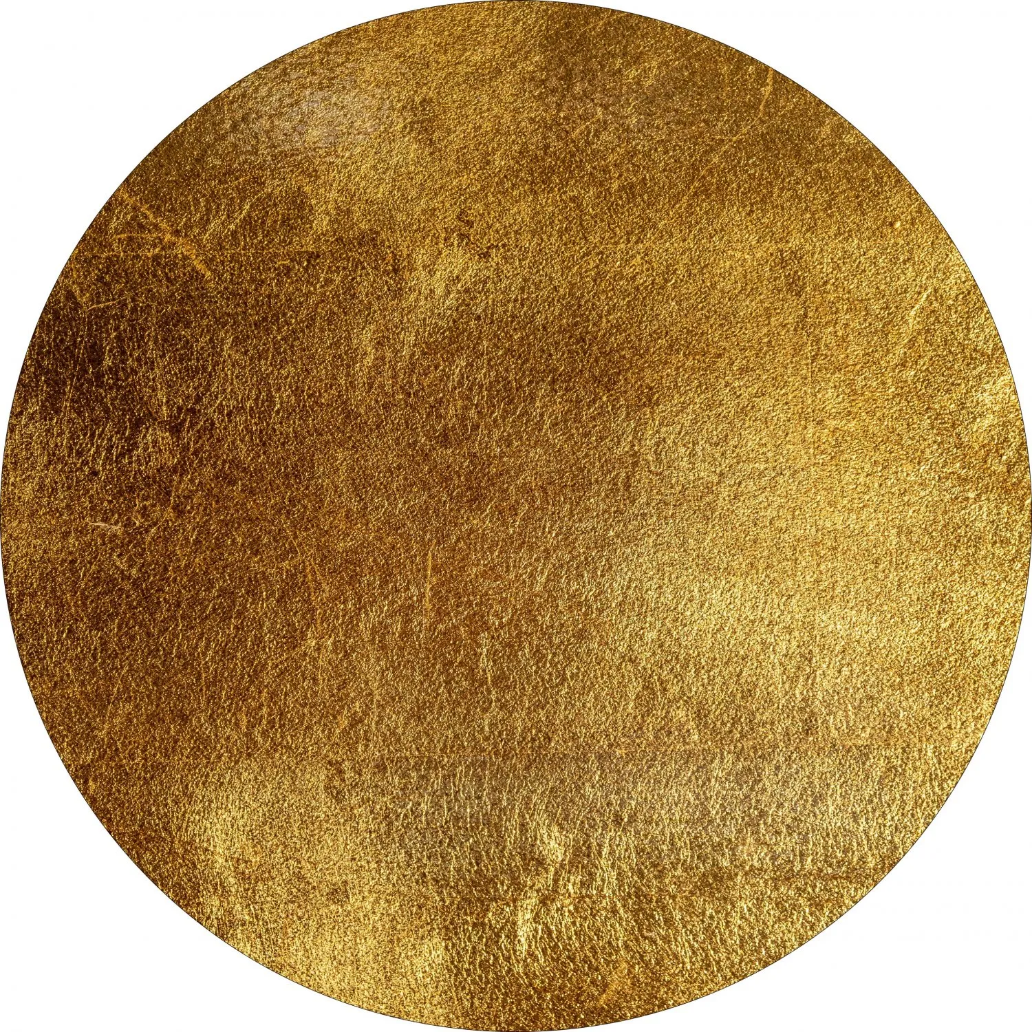Rond vloerkleed - Malveira (goud)