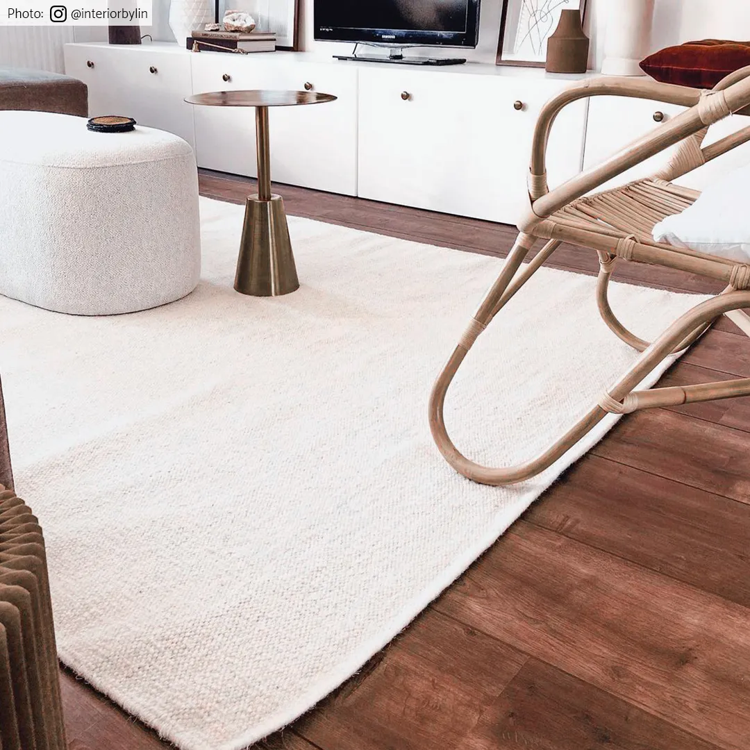 Wollen-vloerkleed - Hamilton (wit)