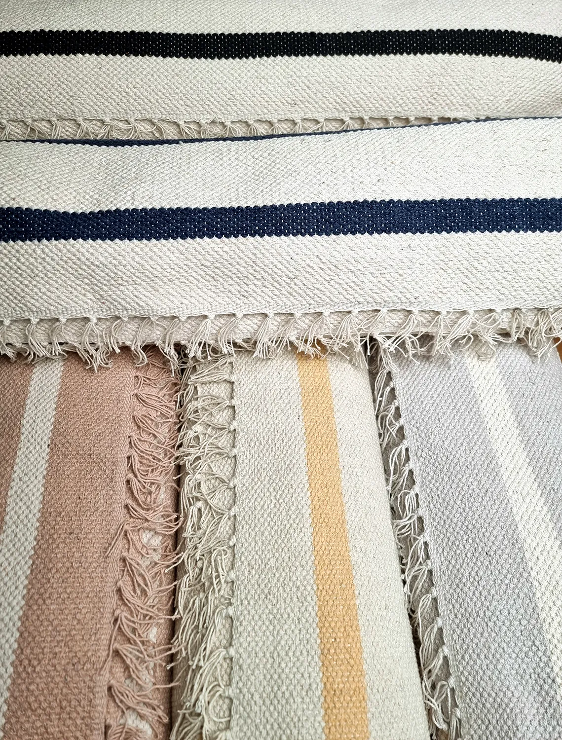 Vloerkleed Katoen - Helle (offwhite/zwart)