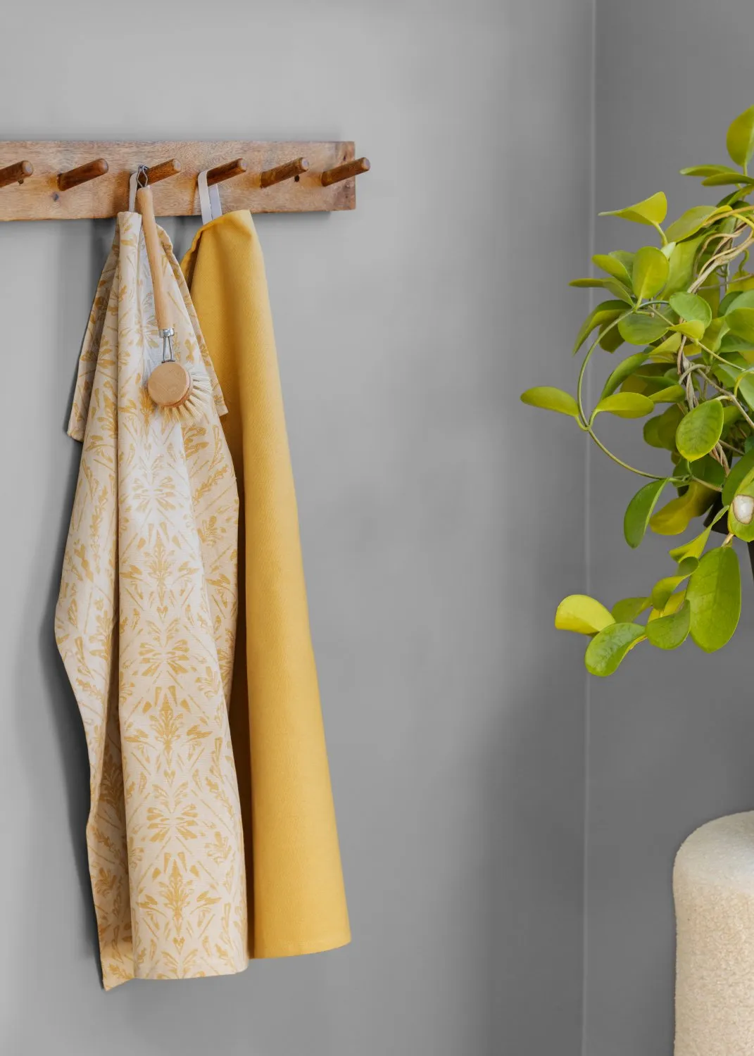 Keukenhanddoeken per twee verpakt - Helmi (geel)