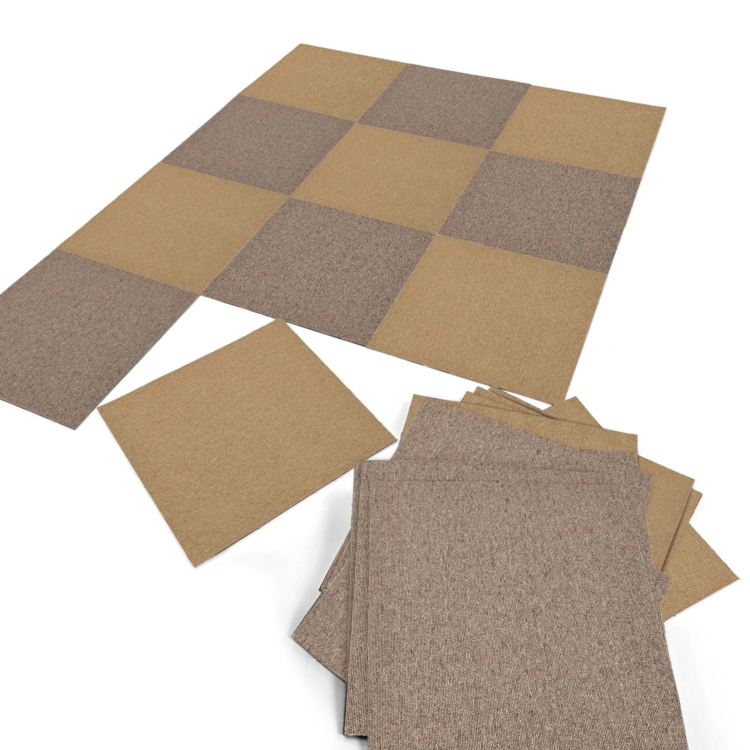 Vloerbedekking - Almeria Tapijttegels 24 st. (beige)