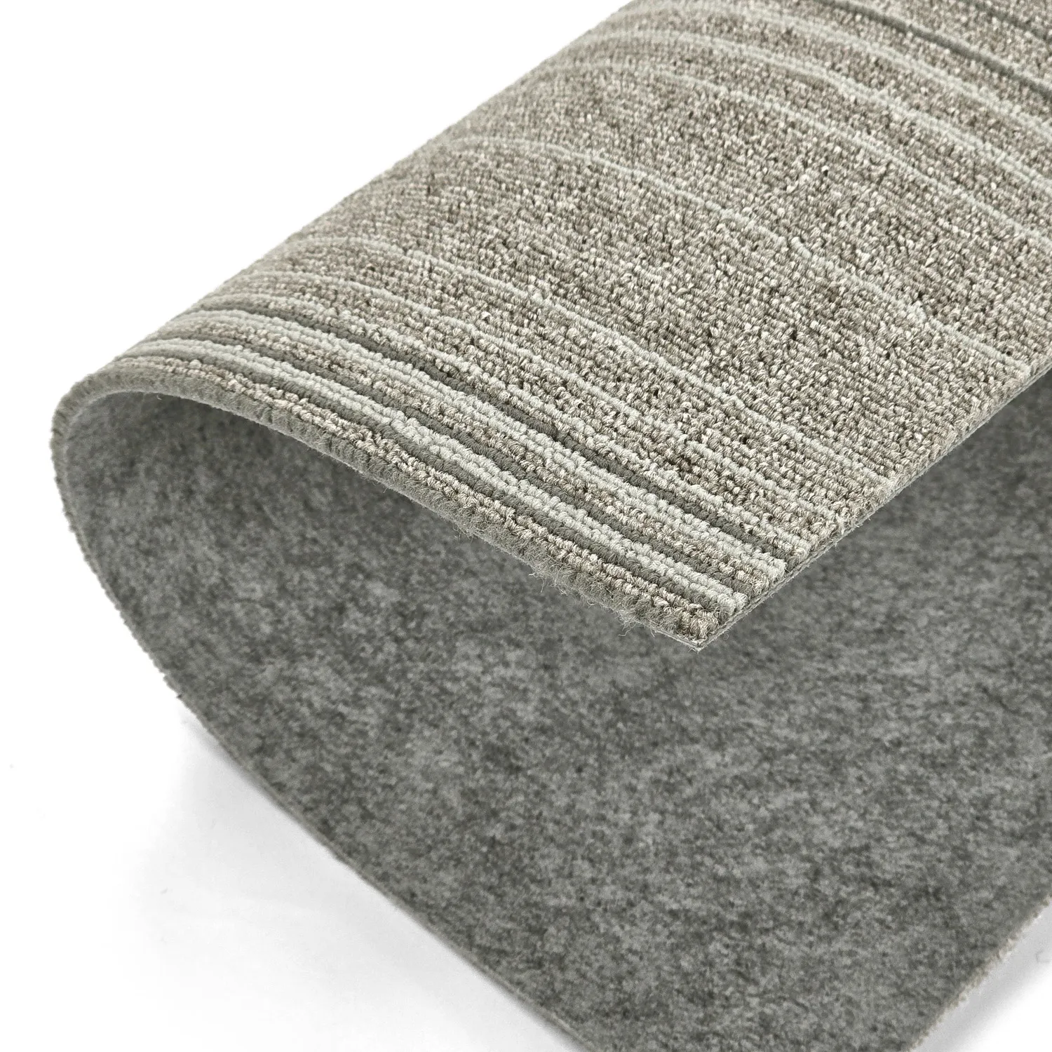 Vloerbedekking - Almeria Tapijttegels 24 st. (onregelmatig gestreept grijs)