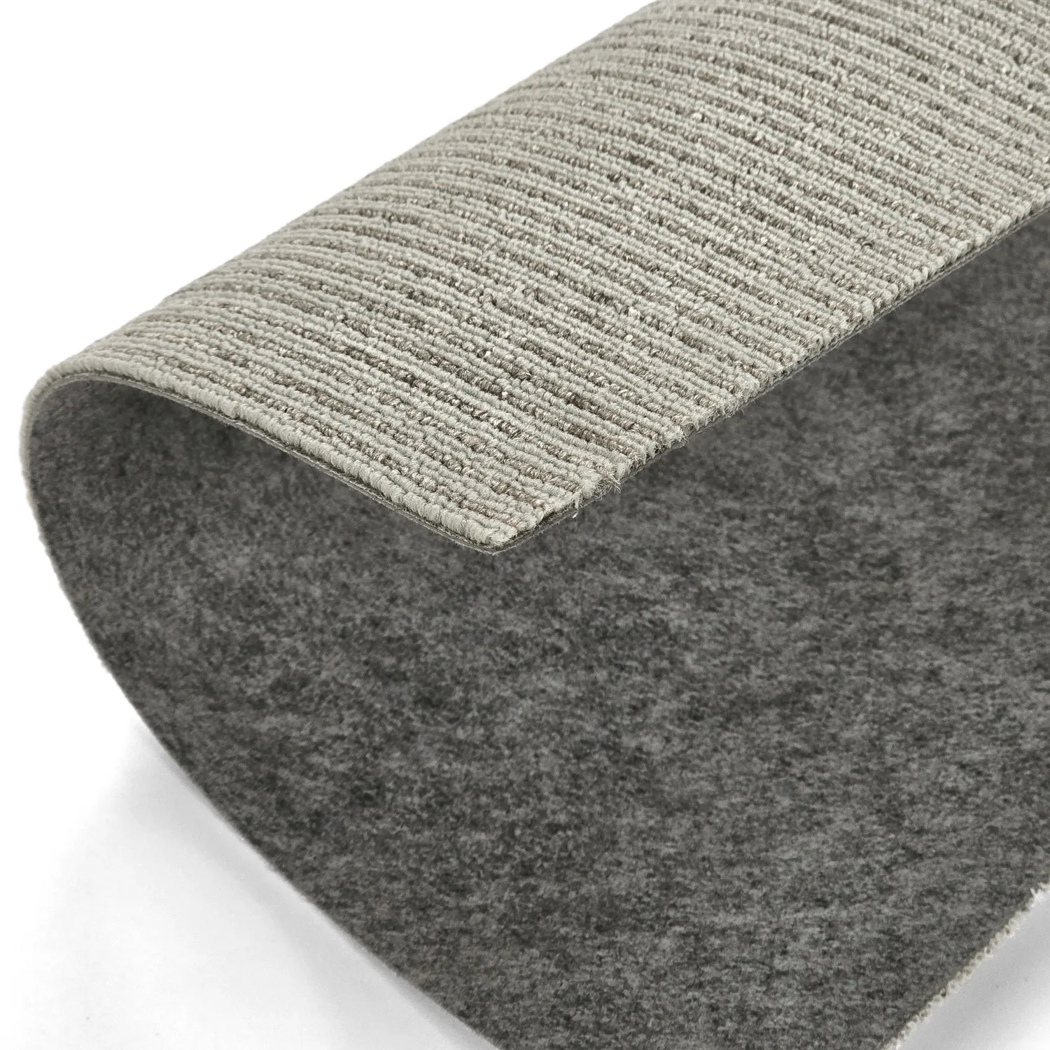 Vloerbedekking - Almeria Tapijttegels 24 st. (gestreept grijs)