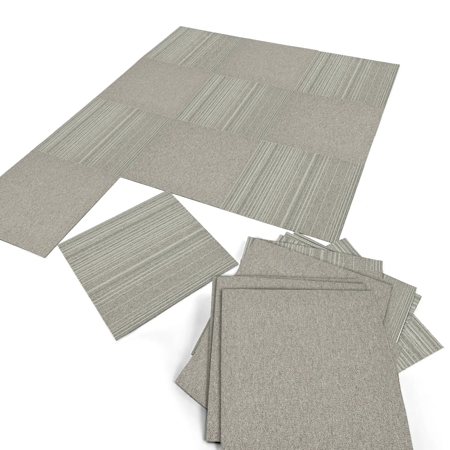 Vloerbedekking - Almeria Tapijttegels 24 st. (grijs)