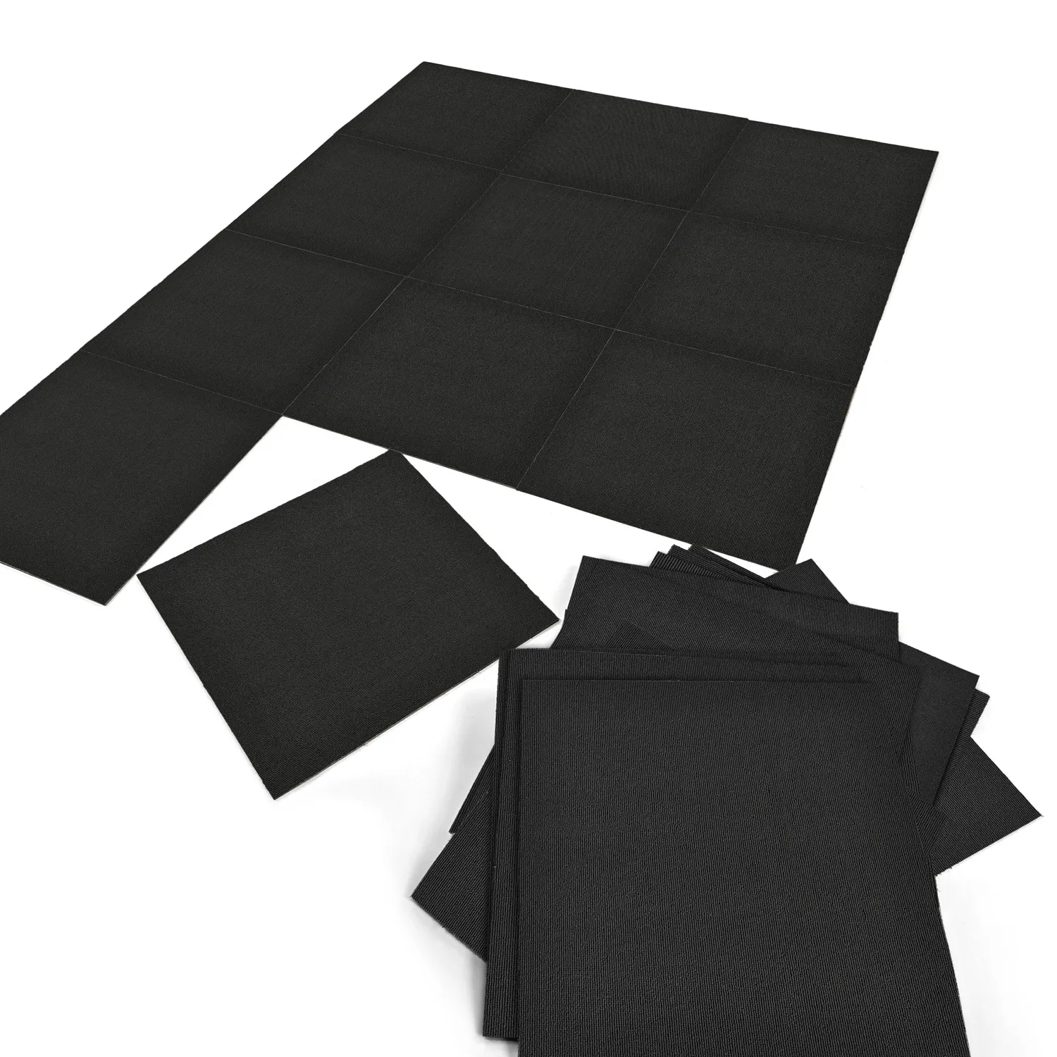 Vloerbedekking - Almeria Tapijttegels 24 st. (zwart)