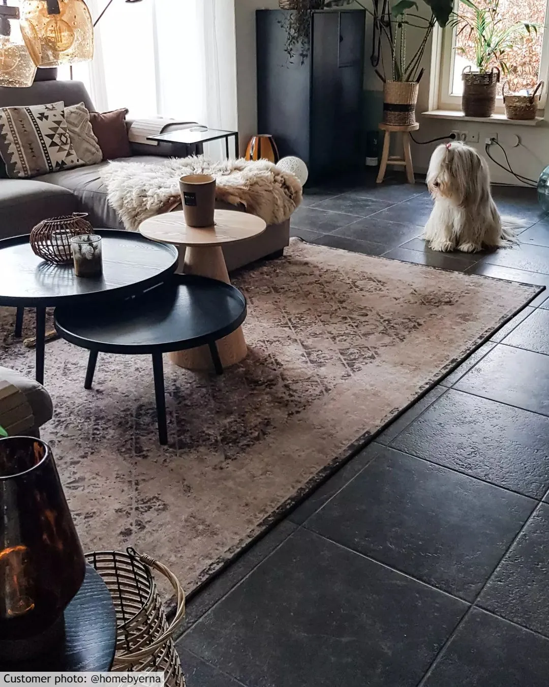 Wilton - Douz (zwart/multi)