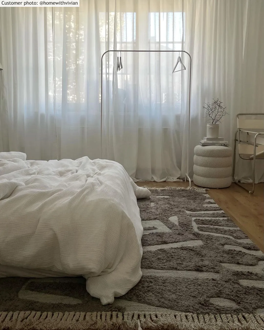 Vloerkleed Katoen - Split (grijs)