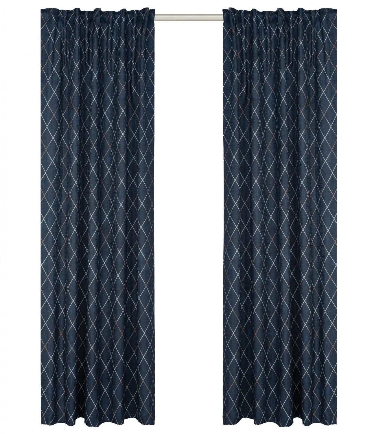 Gordijn - Bailey (donkerblauw)