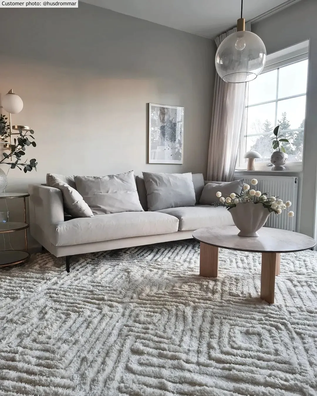 Hoogpolig vloerkleed - Monti (offwhite)