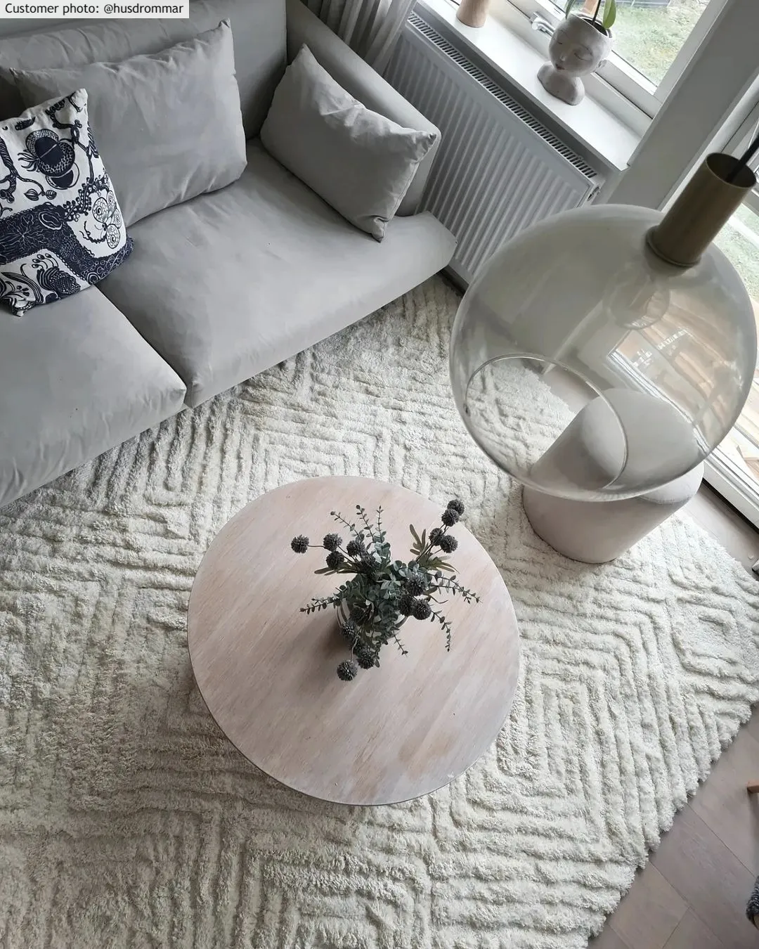 Hoogpolig vloerkleed - Monti (offwhite)