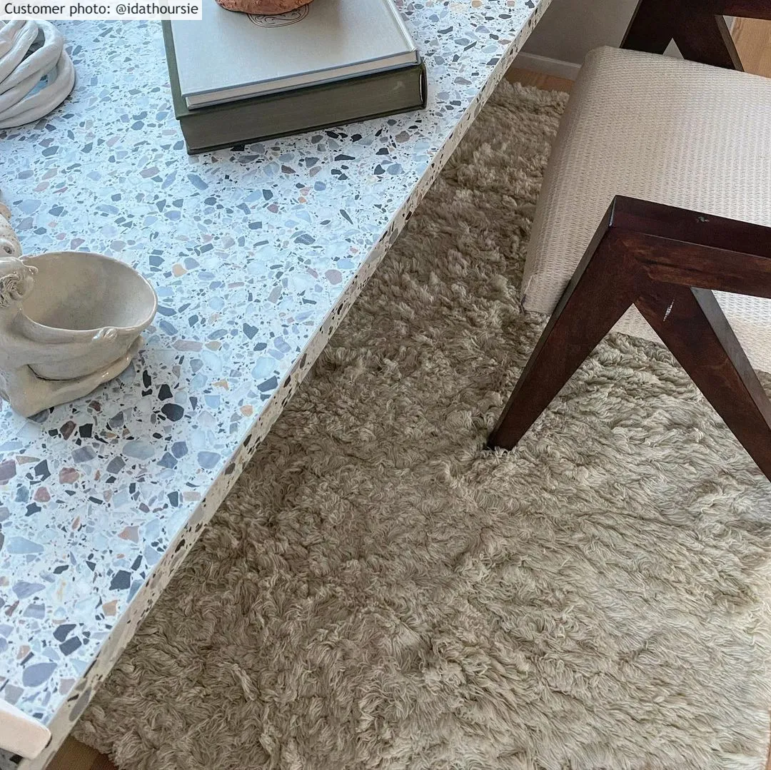 Wollen-vloerkleed - Aliste Wool Shaggy (alabaster gleam)