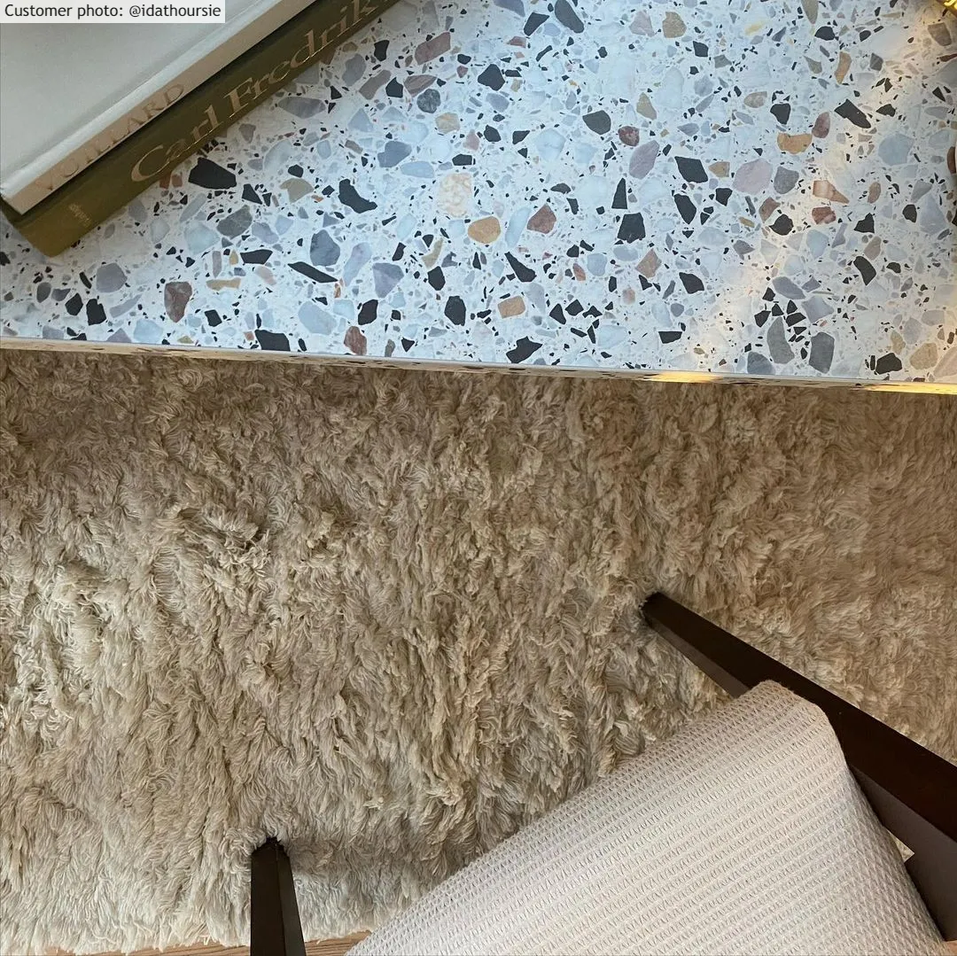 Wollen-vloerkleed - Aliste Wool Shaggy (alabaster gleam)