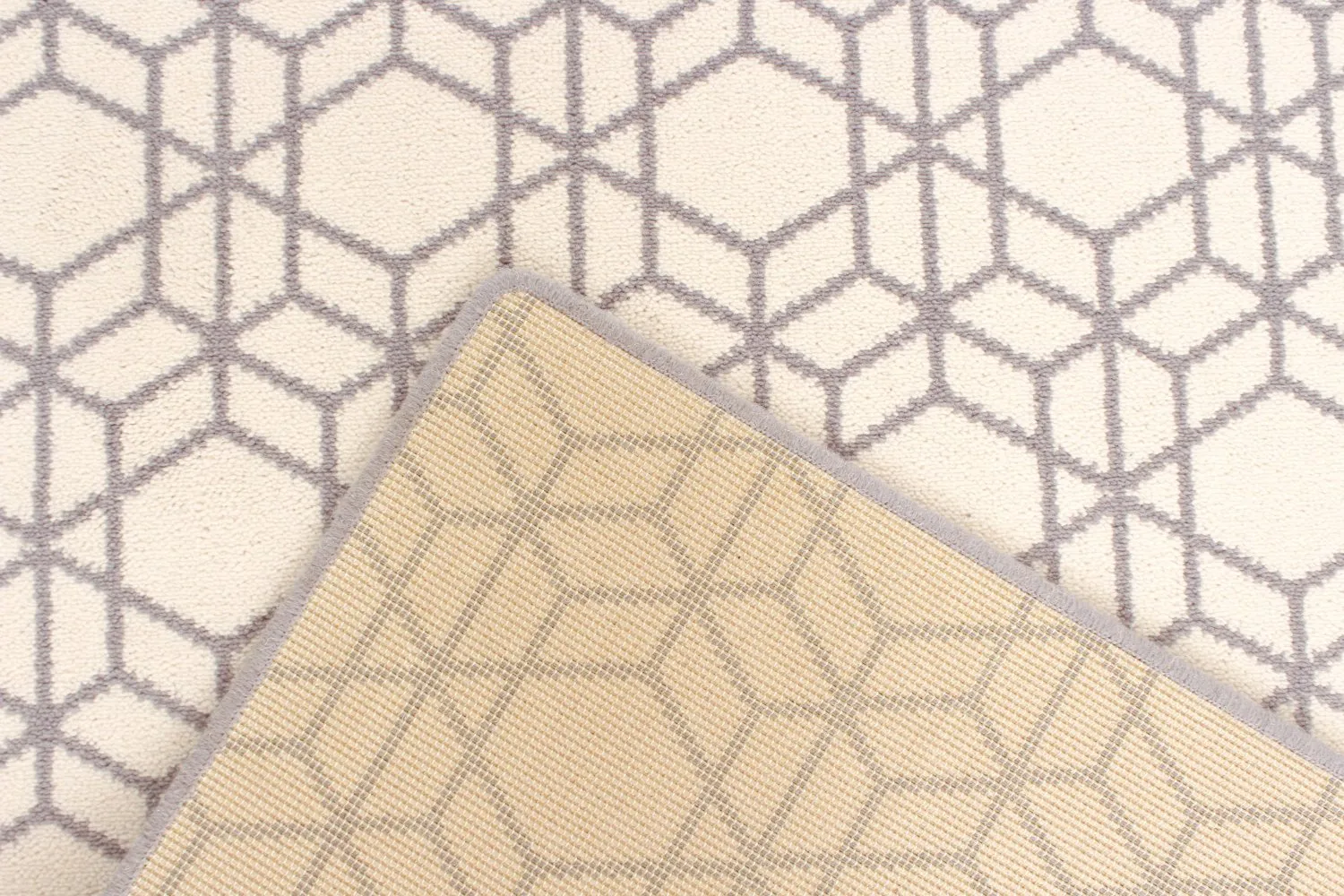 Wollen-vloerkleed - Emprint (wit)