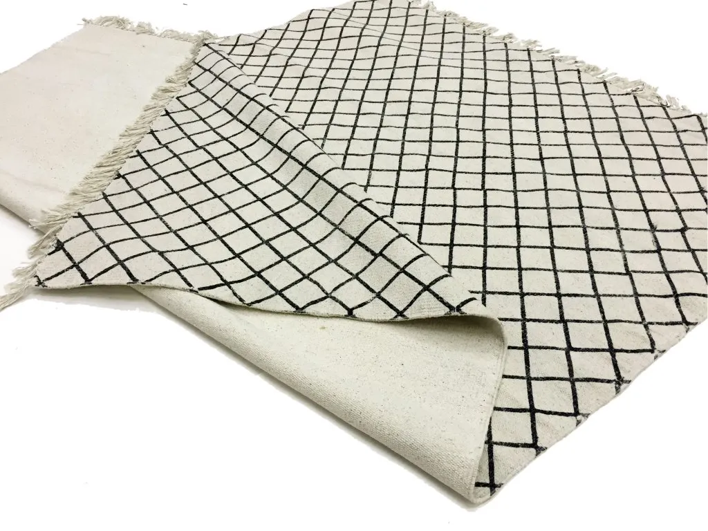 Voddenkleed - Agadir (zwart/wit)