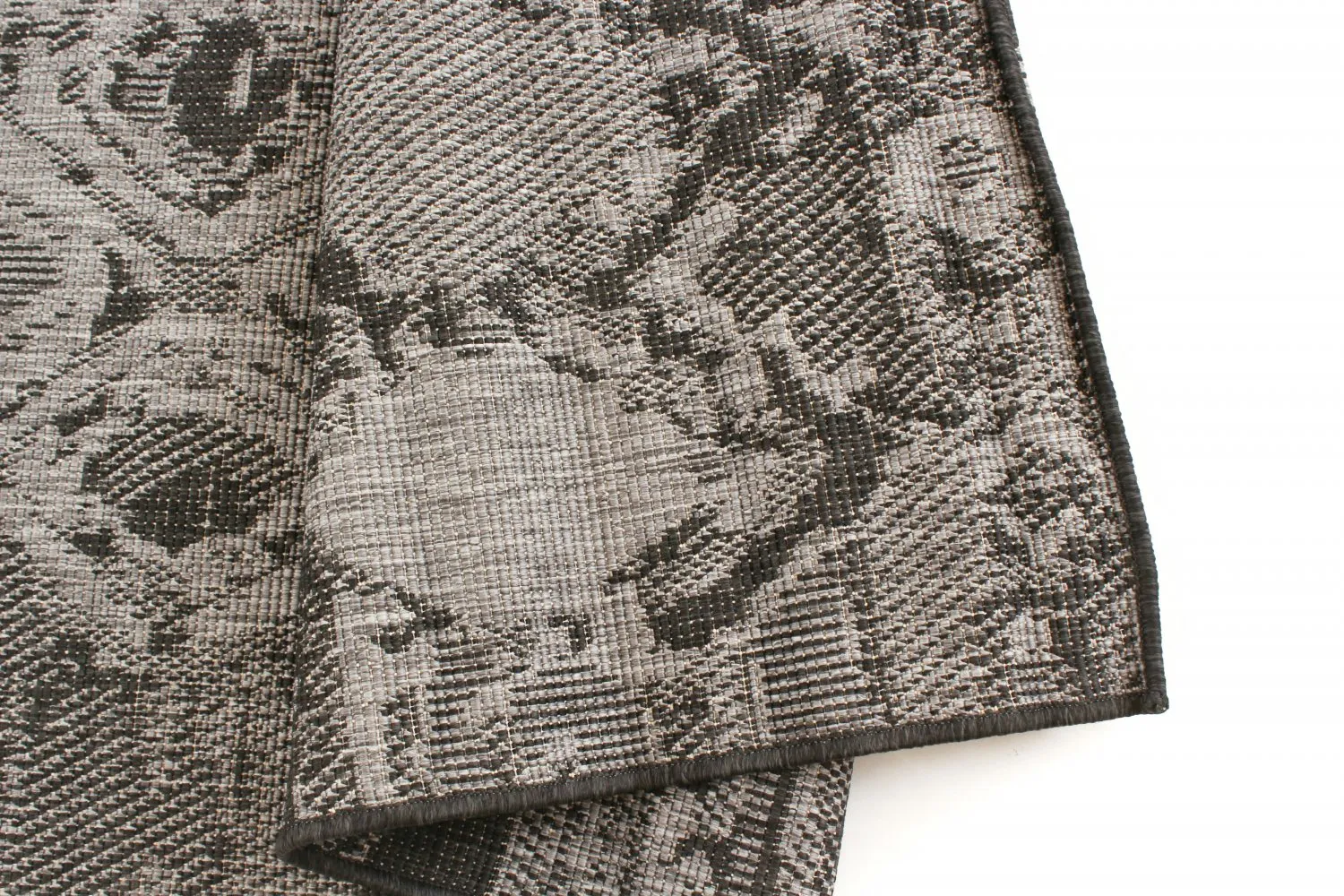 Vloerkleden voor binnen en buiten - Brussels Night (grijs)