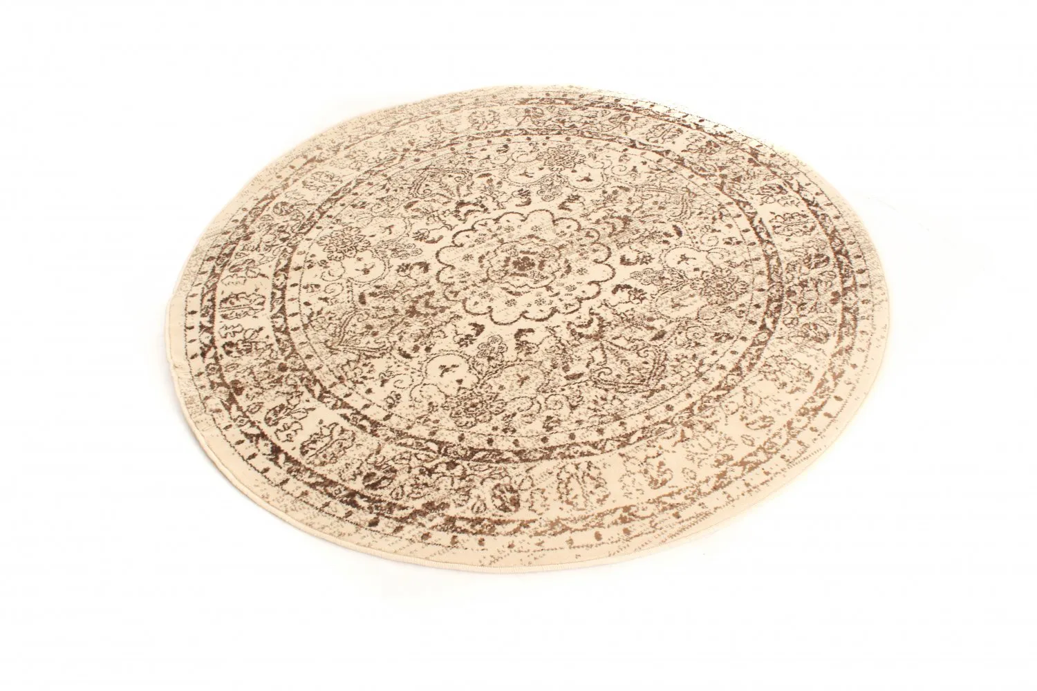 Rond vloerkleed - Peking Noble (wit)