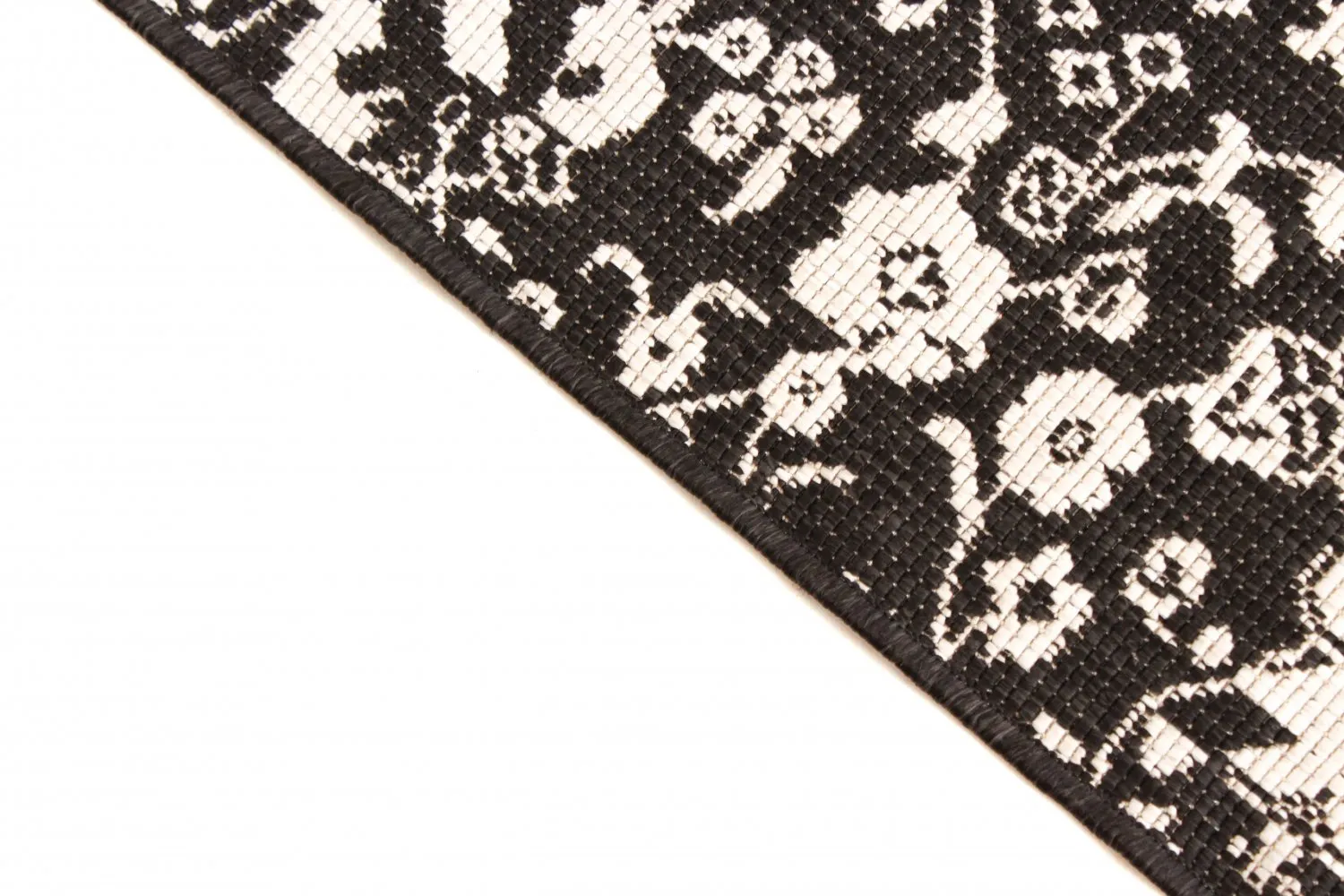 Vloerkleden voor binnen en buiten - Brussels Ocean (zwart)