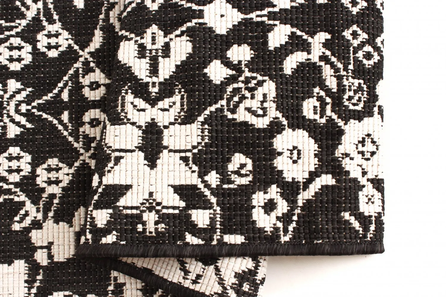 Vloerkleden voor binnen en buiten - Brussels Ocean (zwart)