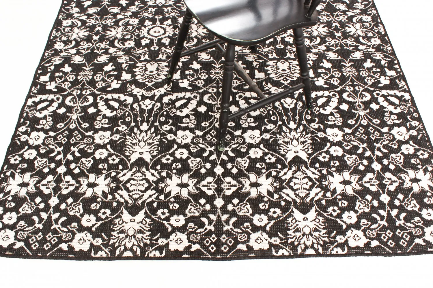 Vloerkleden voor binnen en buiten - Brussels Ocean (zwart)