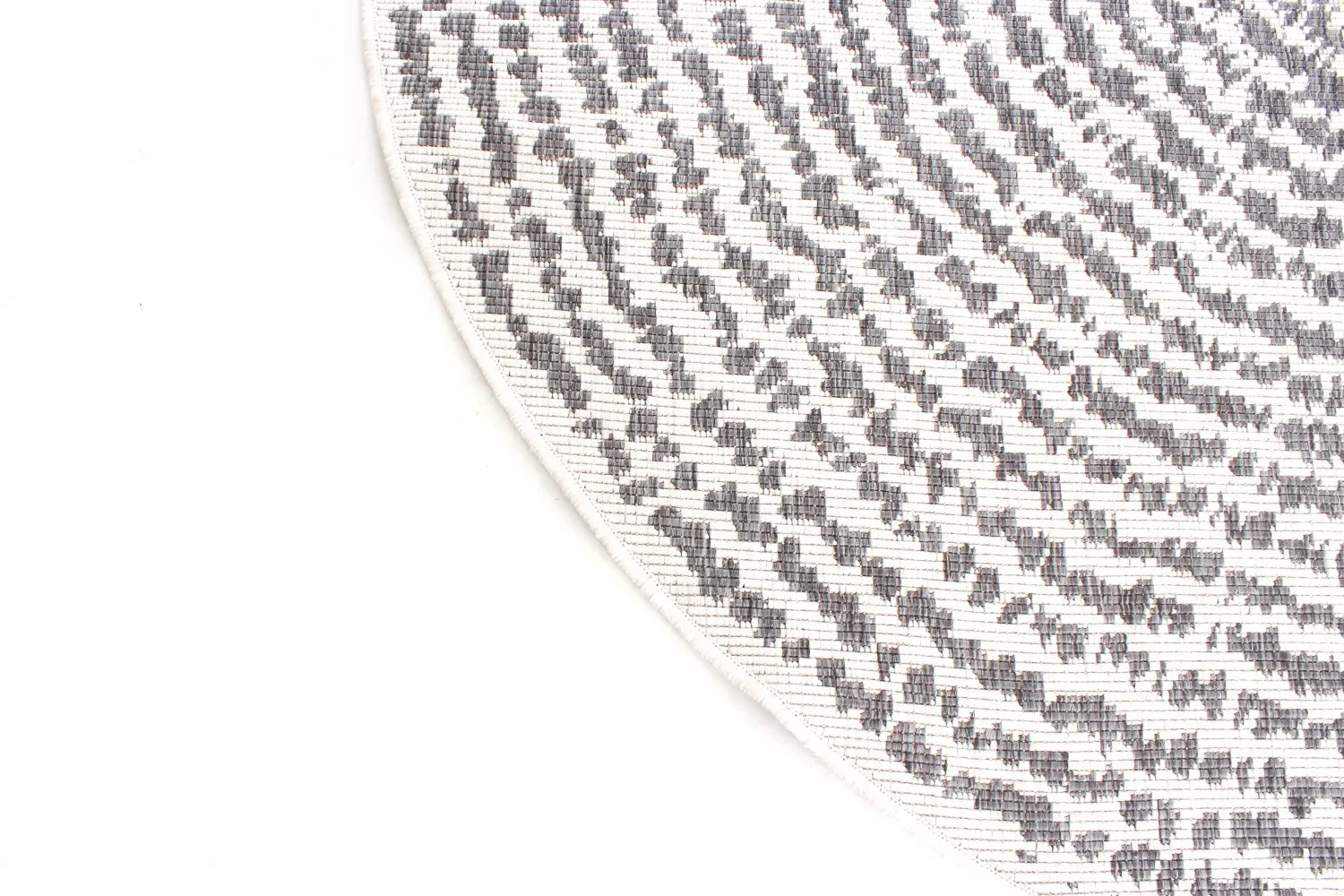 Rond vloerkleed - Brussels Swirl (grijs)