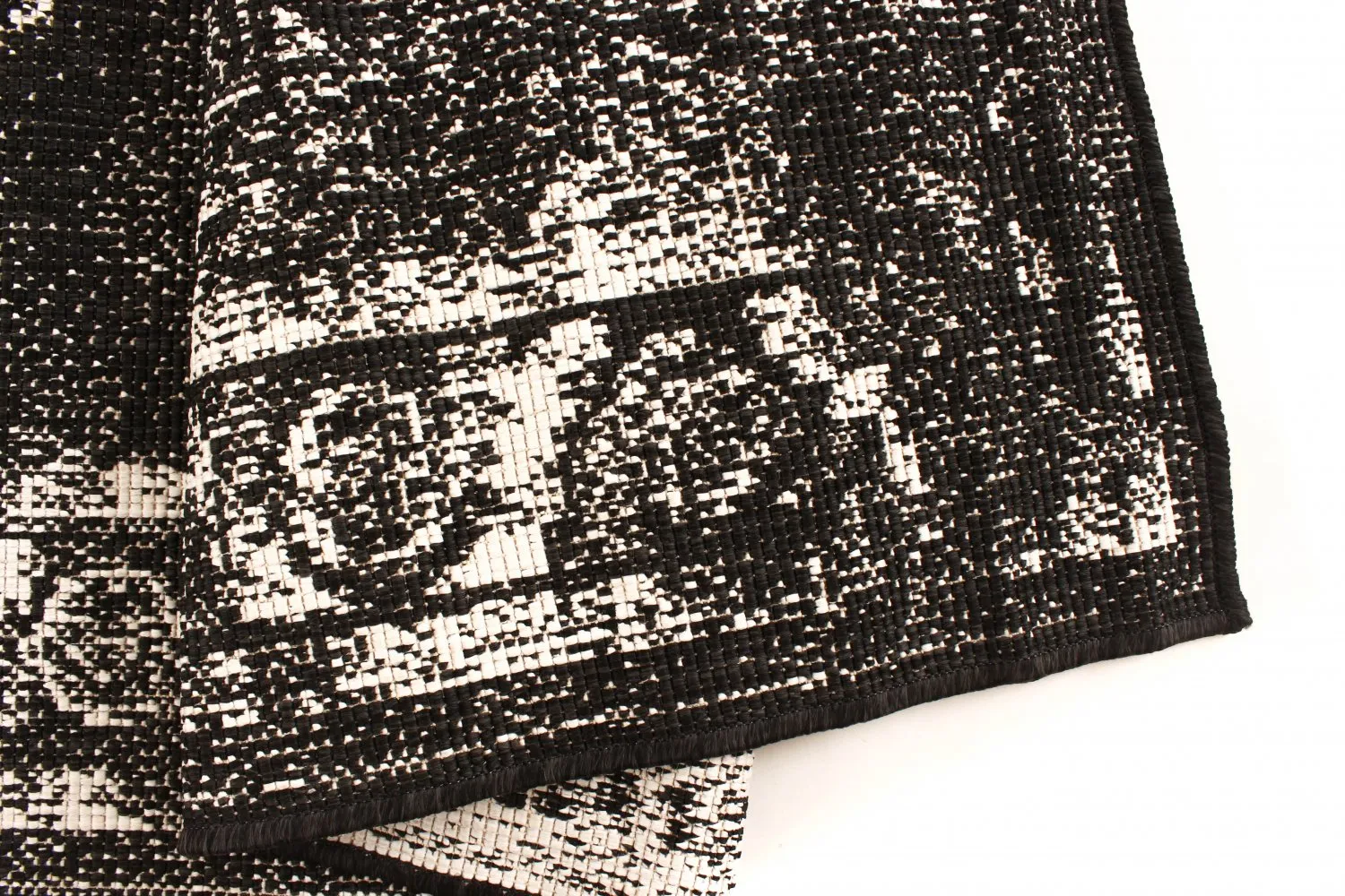 Vloerkleden voor binnen en buiten - Brussels Weave (zwart)
