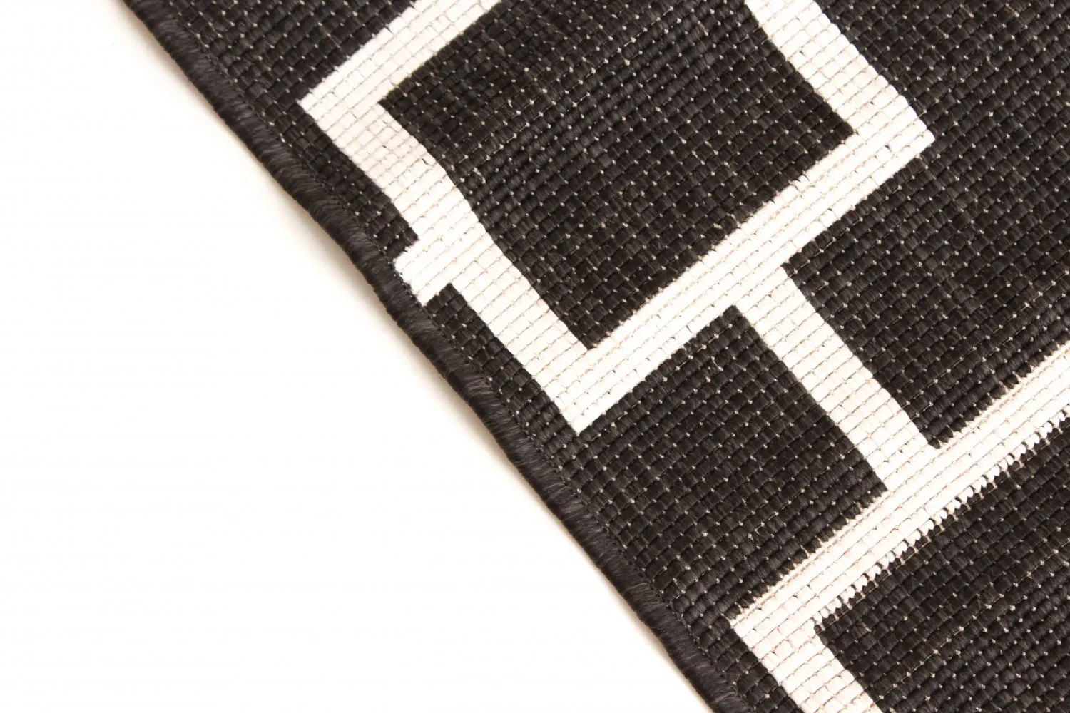 Vloerkleden voor binnen en buiten - Brussels Silver (zwart)