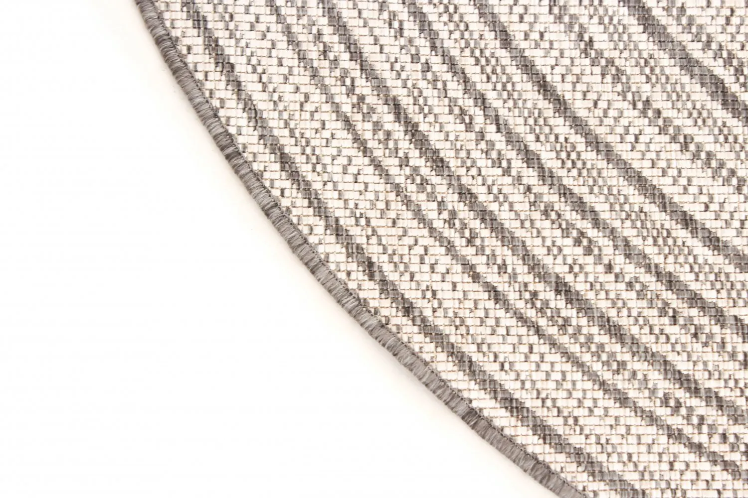Rond vloerkleed - Brussels Weave (grijs)