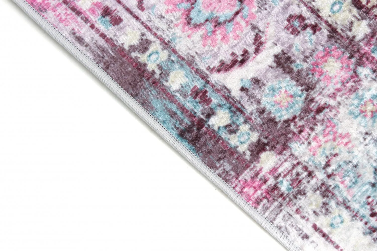 Rond vloerkleed - Jedaida (roze/multi)