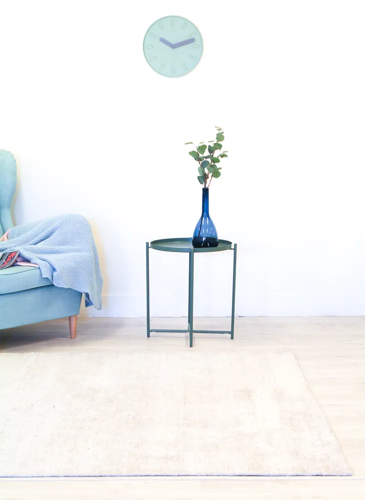 Bamboo silk-vloerkleed - Faliraki (lichtgrijs)