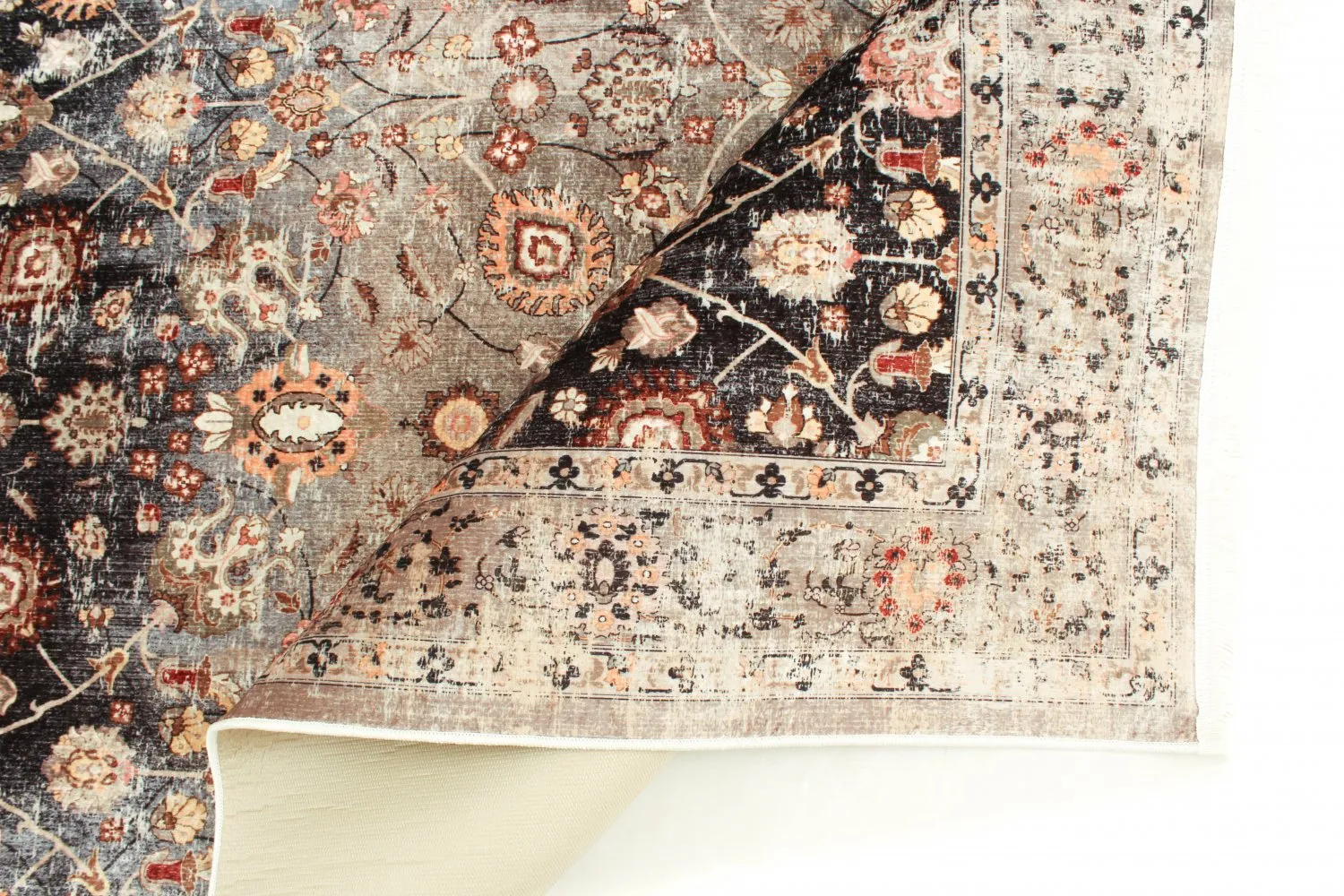 Rond vloerkleed - Bouhjar (beige/multi)