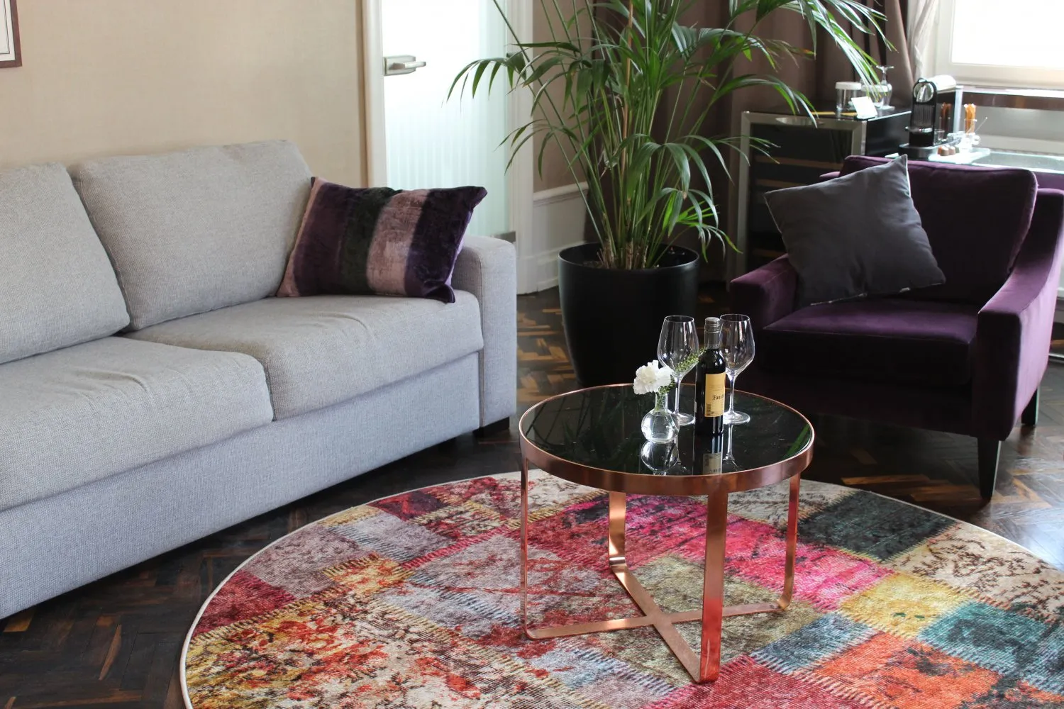 Rond vloerkleed - Ariana (multi)