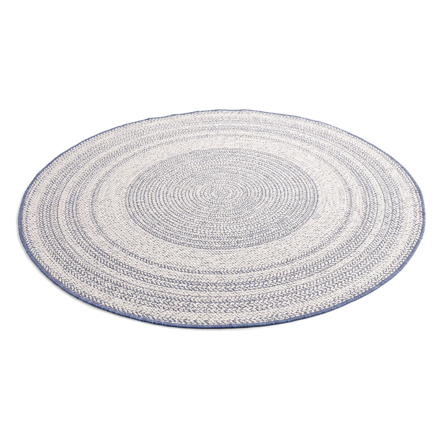 Rond vloerkleed - Indoor/Outdoor Angus (blauw)