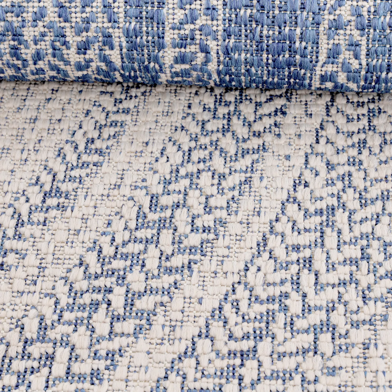 Rond vloerkleed - Indoor/Outdoor Angus (blauw)