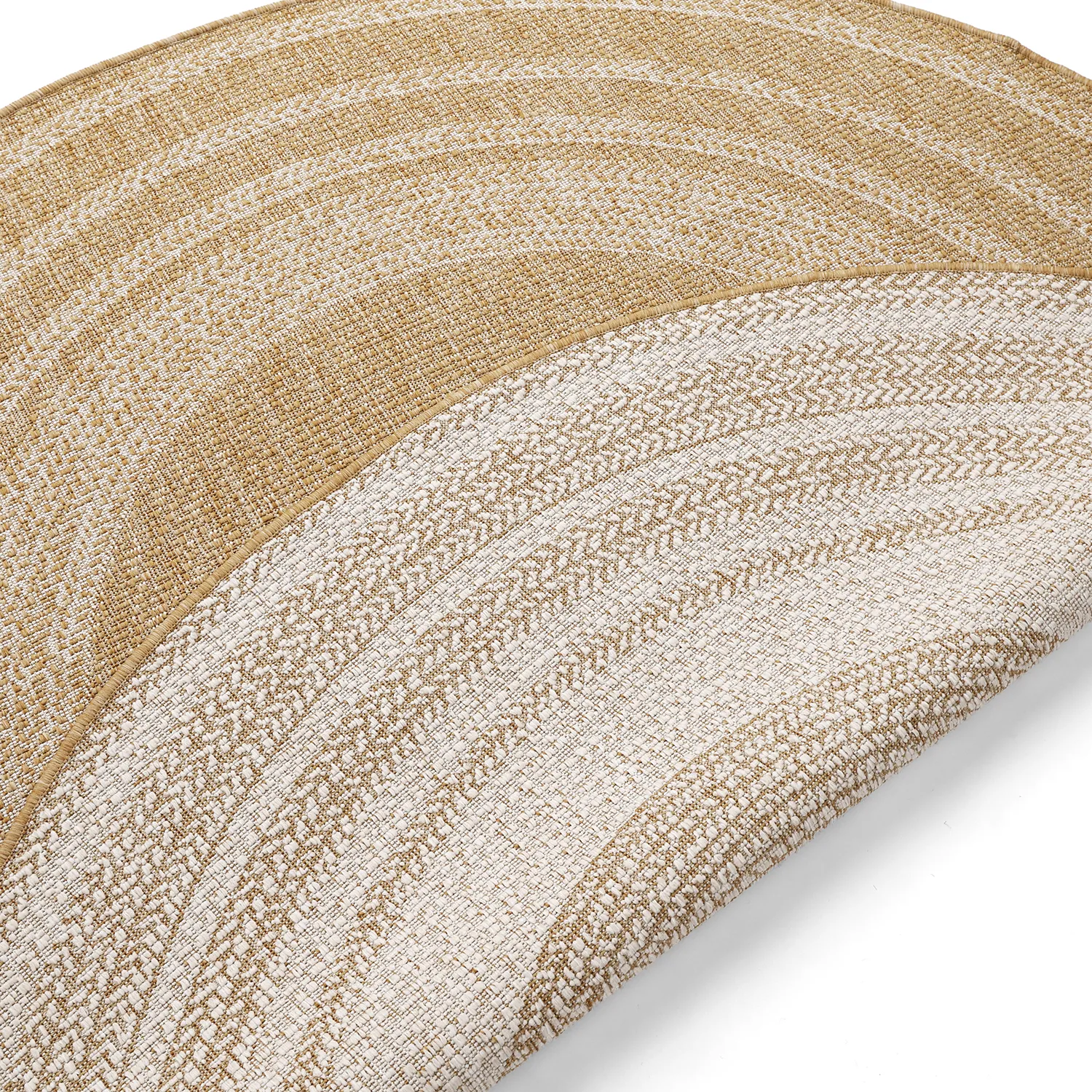 Rond vloerkleed - Indoor/Outdoor Angus (natuur)