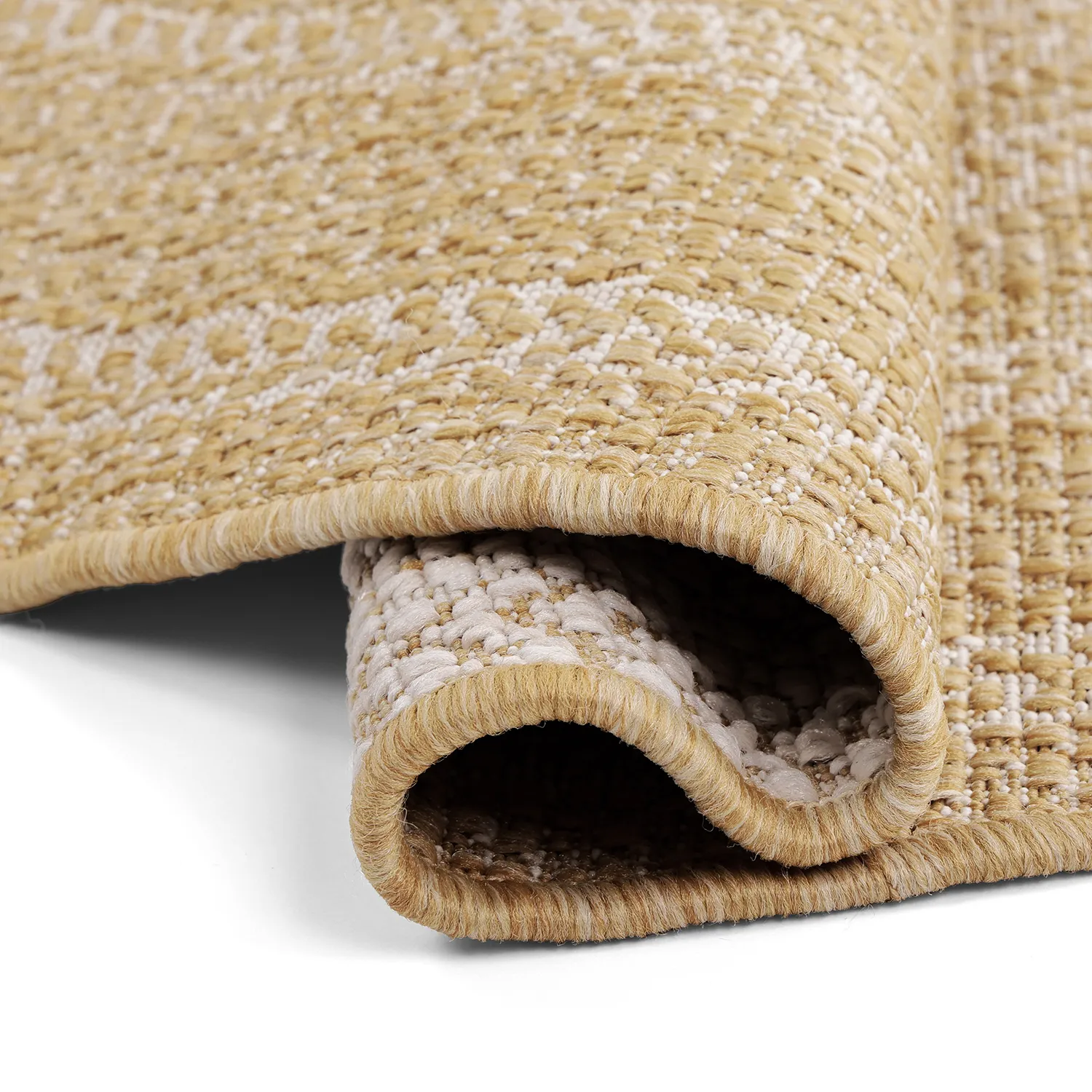 Rond vloerkleed - Indoor/Outdoor Angus (natuur)