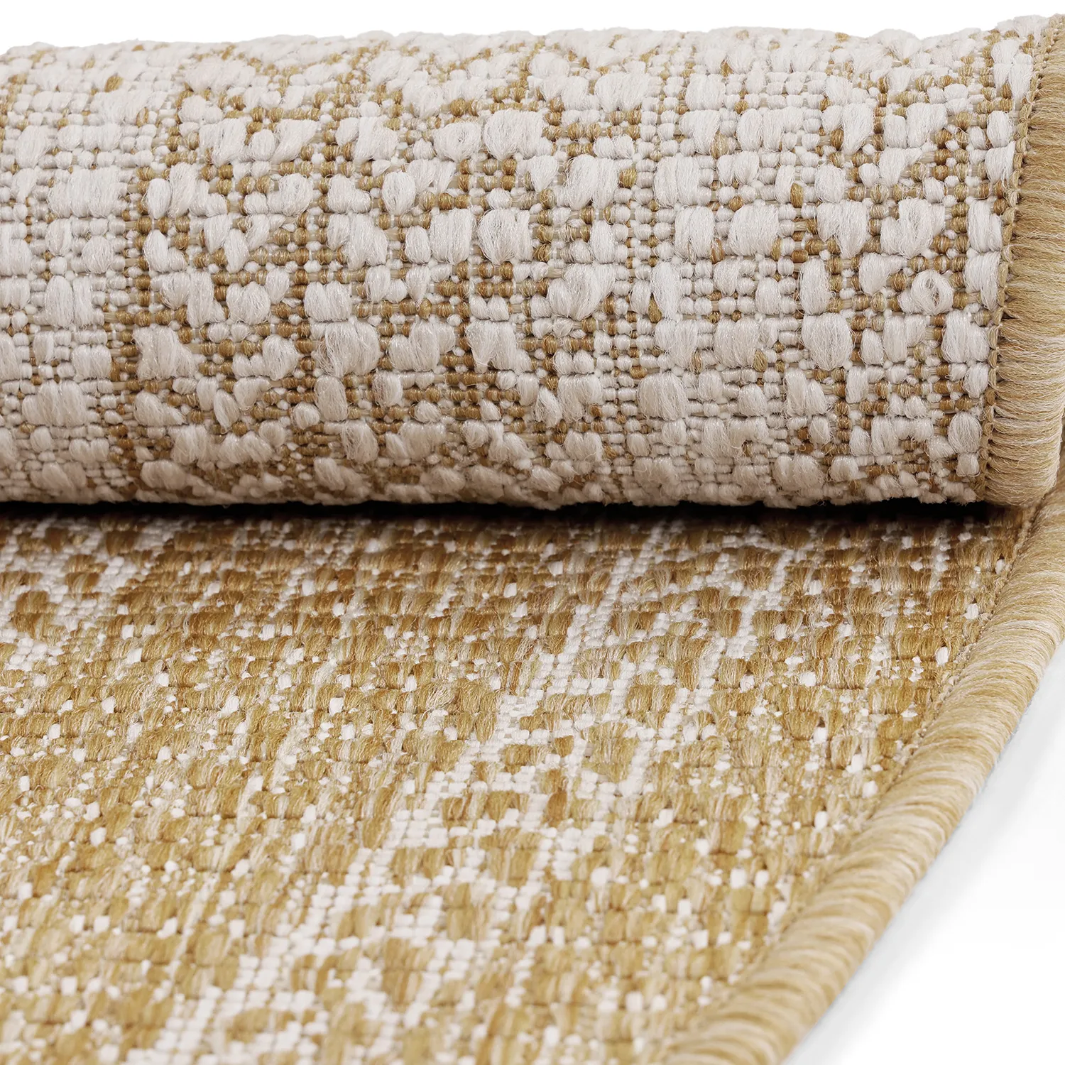 Rond vloerkleed - Indoor/Outdoor Angus (natuur)