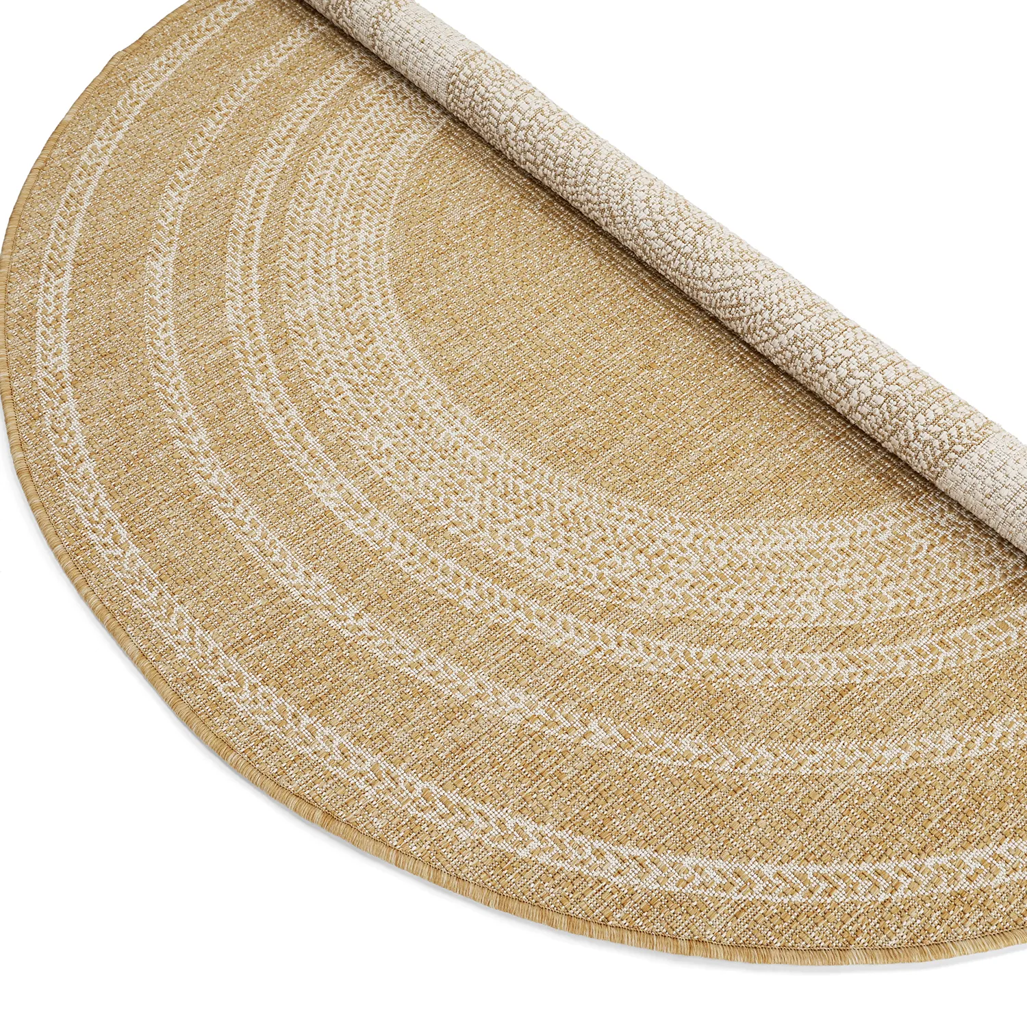 Rond vloerkleed - Indoor/Outdoor Angus (natuur)