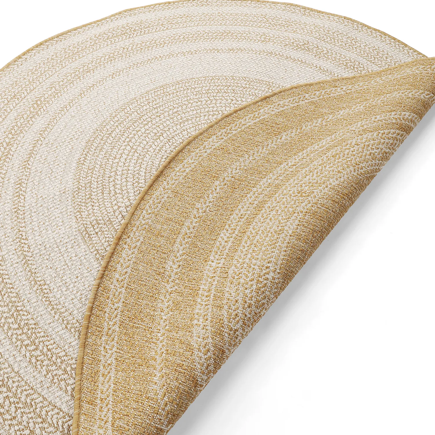 Rond vloerkleed - Indoor/Outdoor Angus (natuur)