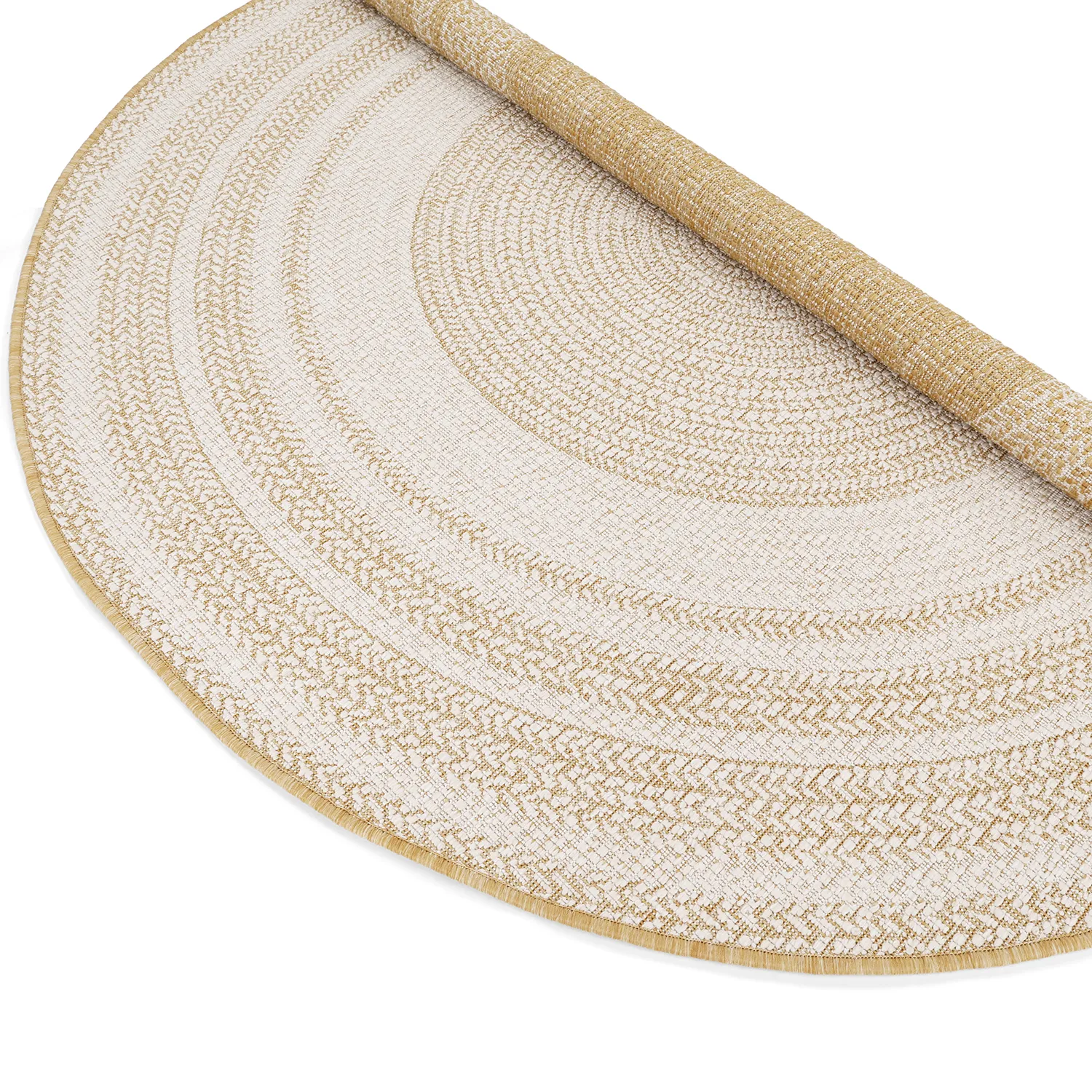 Rond vloerkleed - Indoor/Outdoor Angus (natuur)