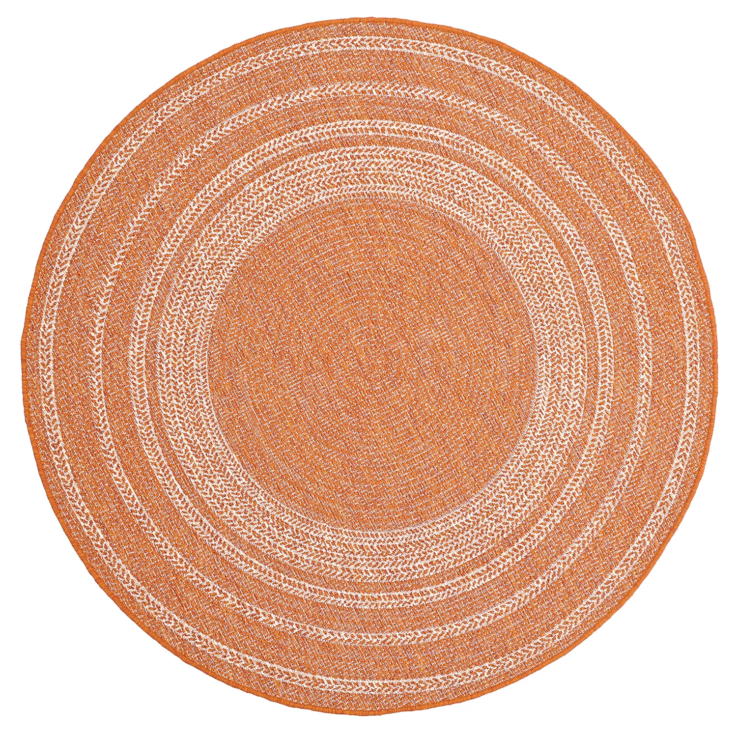 Rond vloerkleed - Indoor/Outdoor Angus (rood)