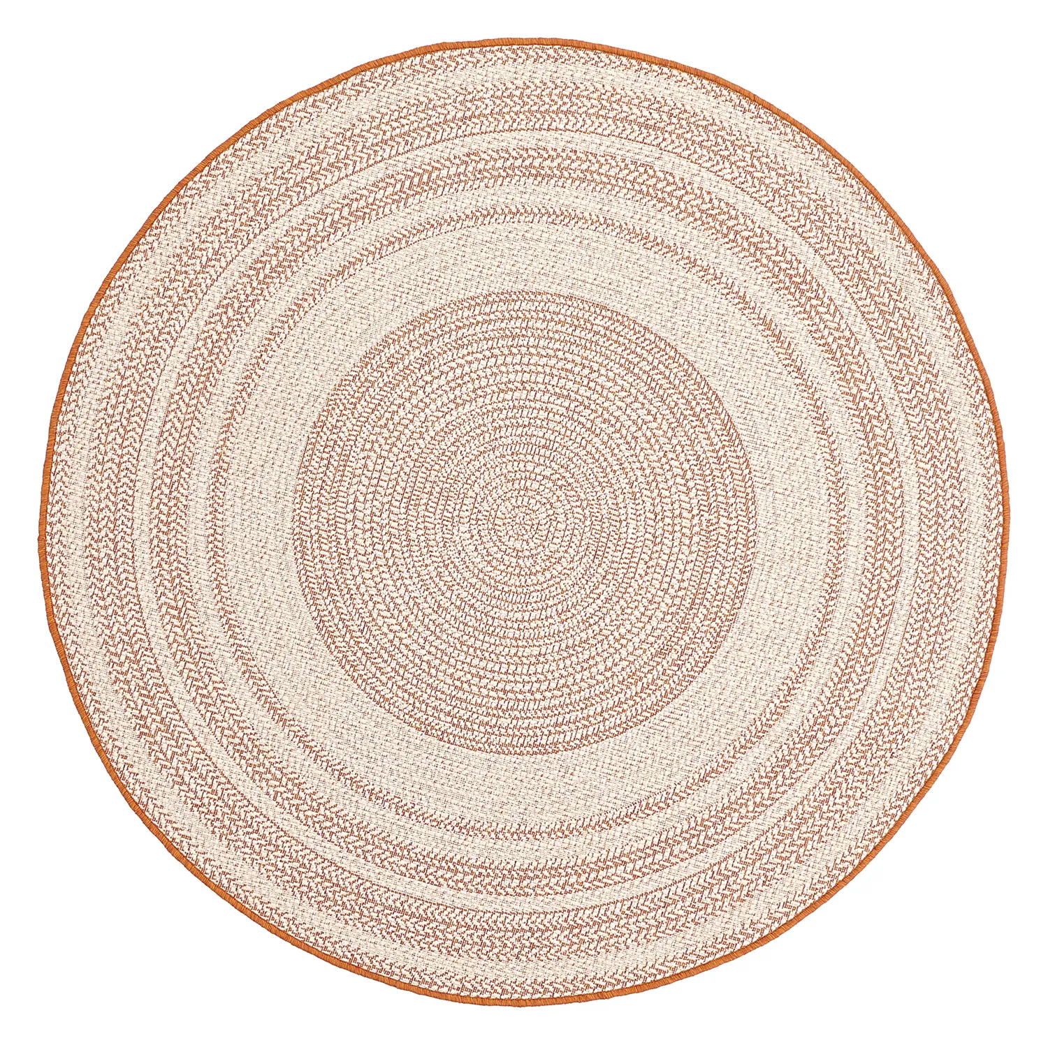 Rond vloerkleed - Indoor/Outdoor Angus (rood)