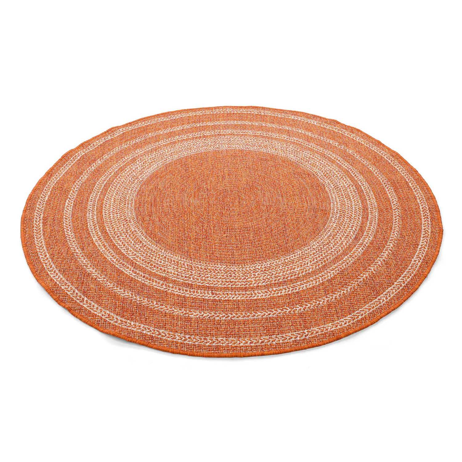 Rond vloerkleed - Indoor/Outdoor Angus (rood)
