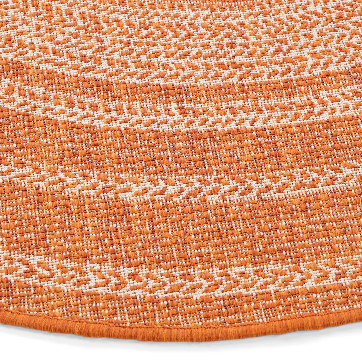 Rond vloerkleed - Indoor/Outdoor Angus (rood)