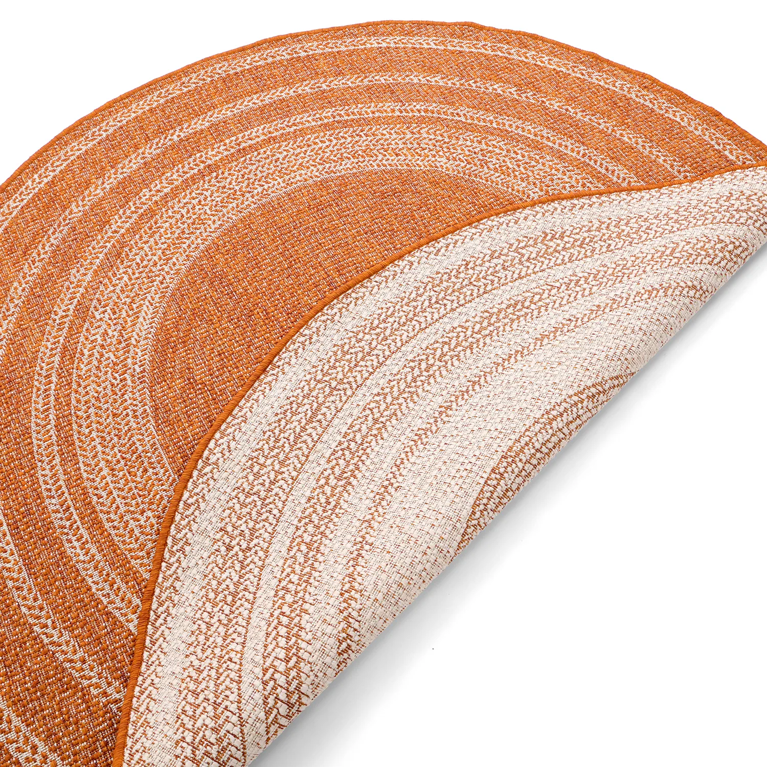 Rond vloerkleed - Indoor/Outdoor Angus (rood)