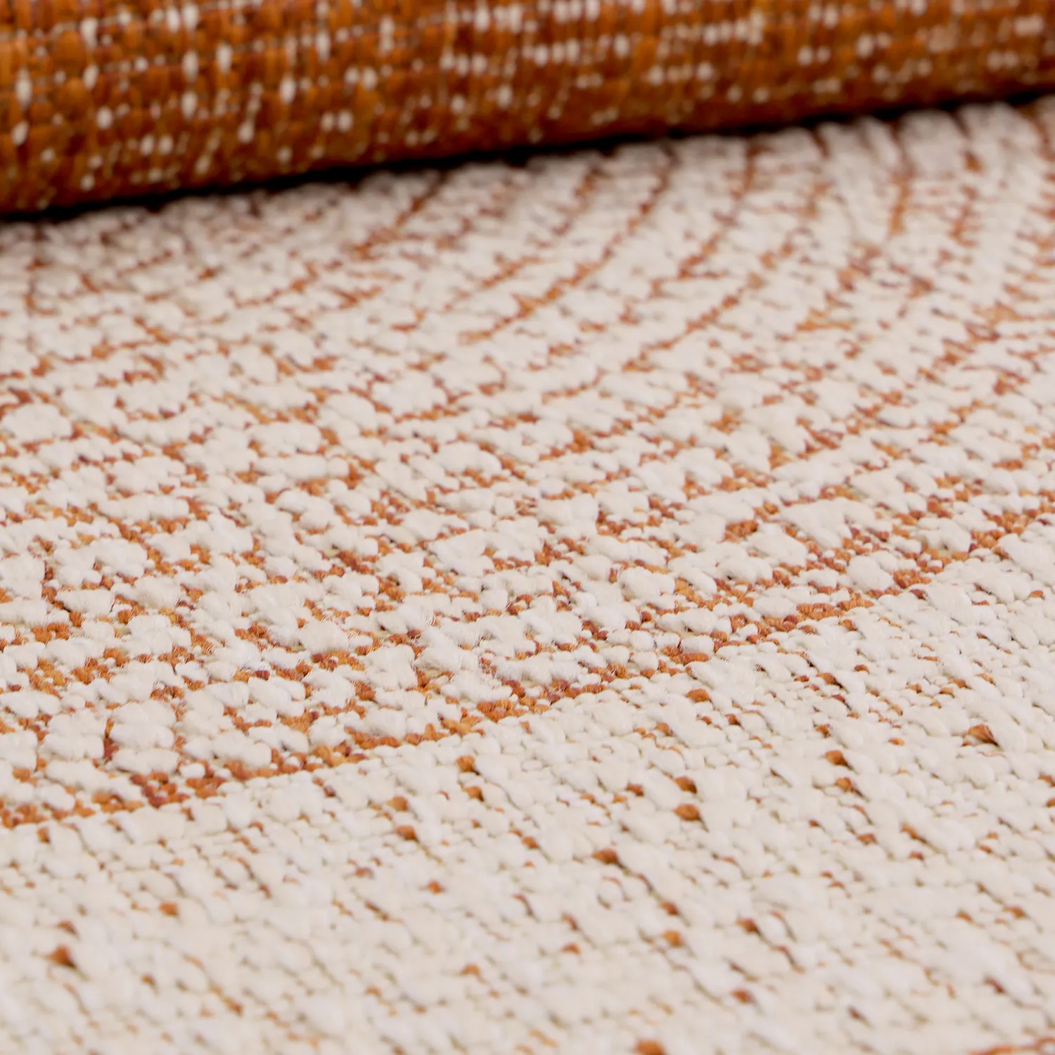 Rond vloerkleed - Indoor/Outdoor Angus (rood)