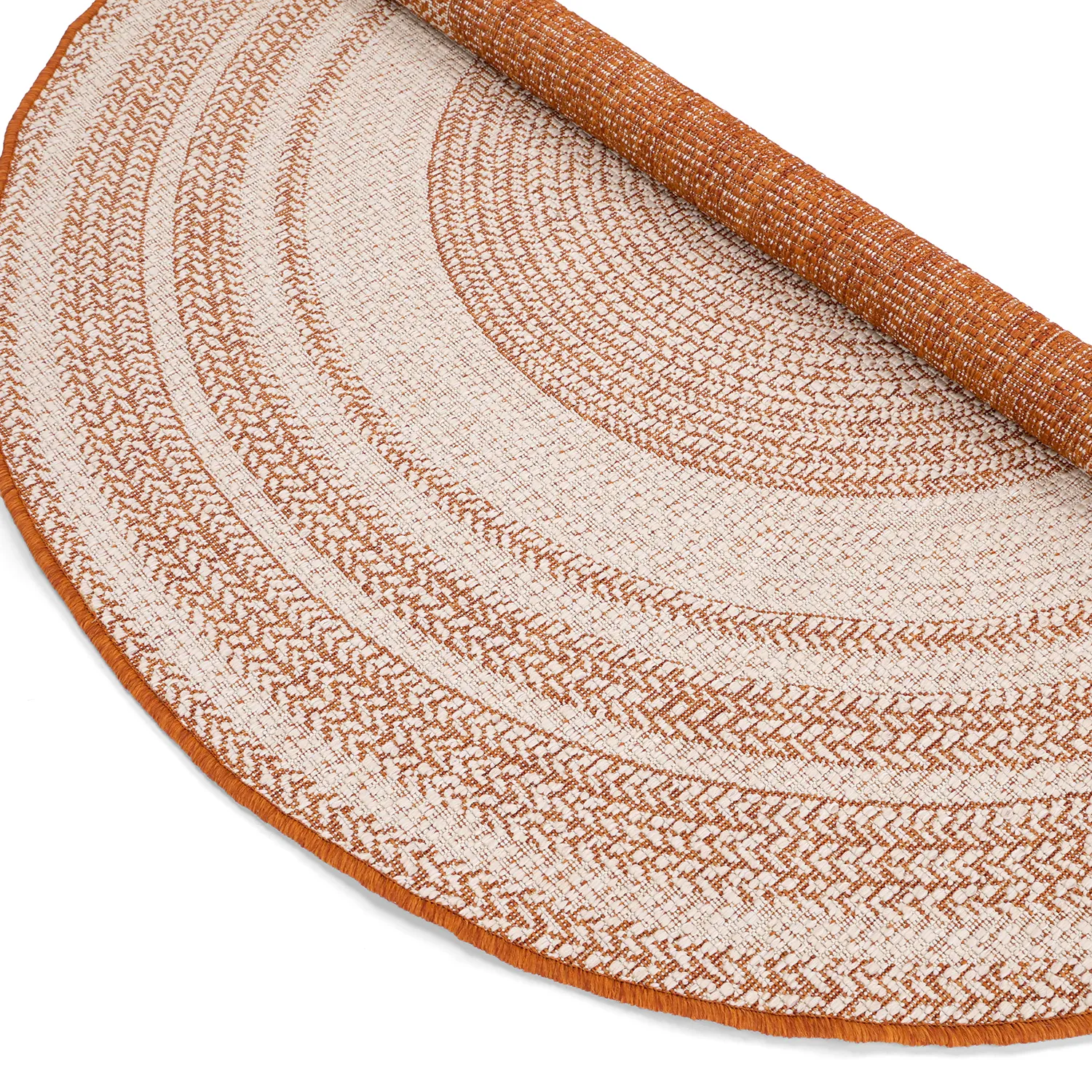 Rond vloerkleed - Indoor/Outdoor Angus (rood)