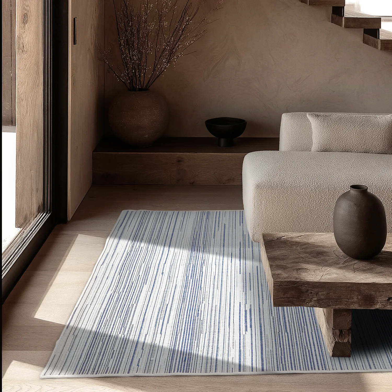 Vloerkleden voor binnen en buiten - utomhusmatta - Arcata (blauw)