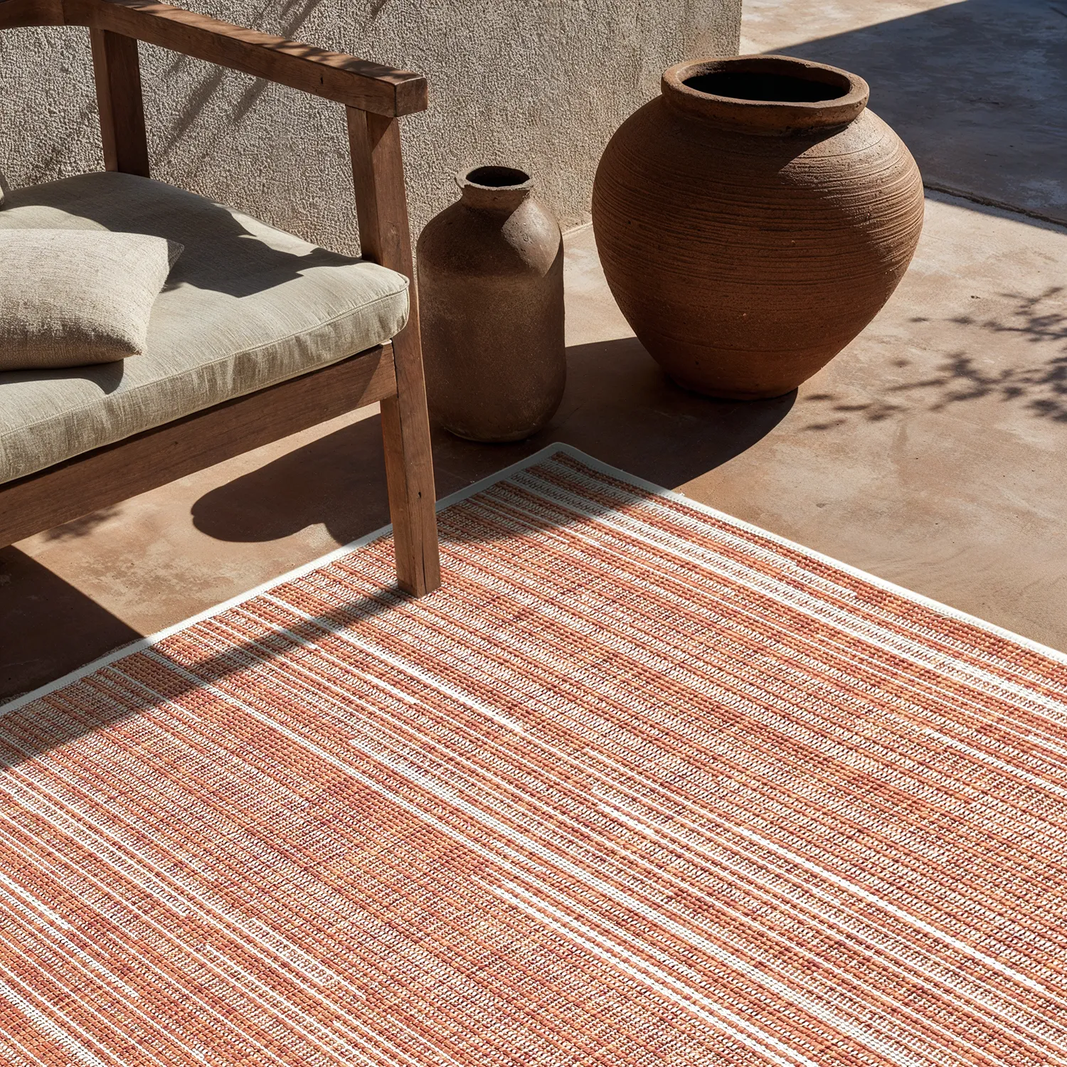 Vloerkleden voor binnen en buiten - utomhusmatta - Arcata (rood)